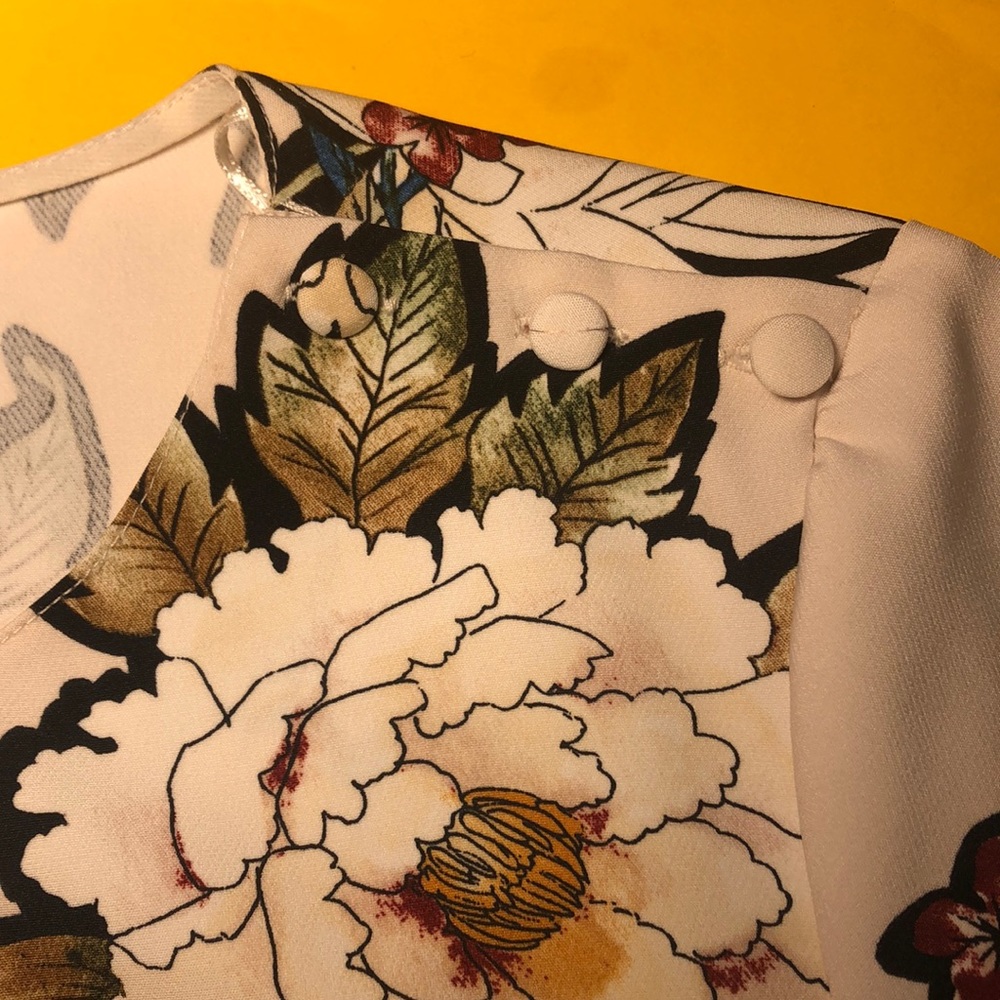 Zara Basic Collection Floral Print Mini Dress - image 6